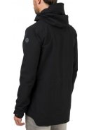 Schwarze Urban Outdoor pocket Herrenregenjacke von AGU 4