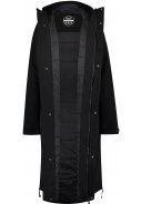 Schwarze langen Regenjacke City Slicker Winter Urban Outdoor von AGU 7