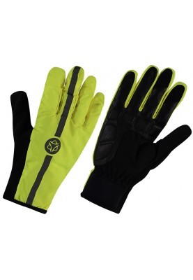 Neongelbe/schwarze Tech Handschuhe Commuter Hi Vis von AGU