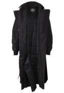 Zwarte Winter-Trenchcoat-Puffer van AGU 2