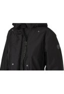 Zwarte Winter-Trenchcoat-Puffer van AGU 3